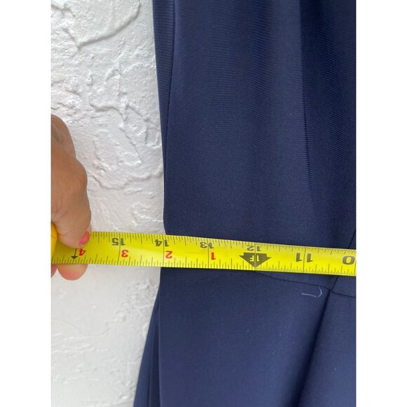 Aqua Womens Sleeveless Colorblock High Low Dress Navy Pink Sz 8 - Picture 8 of 11